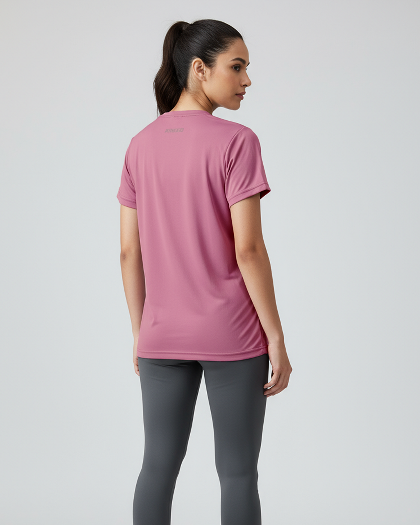 Rose Gold Women Cotton Feel Light Weight T-Shirt for Daily Activities