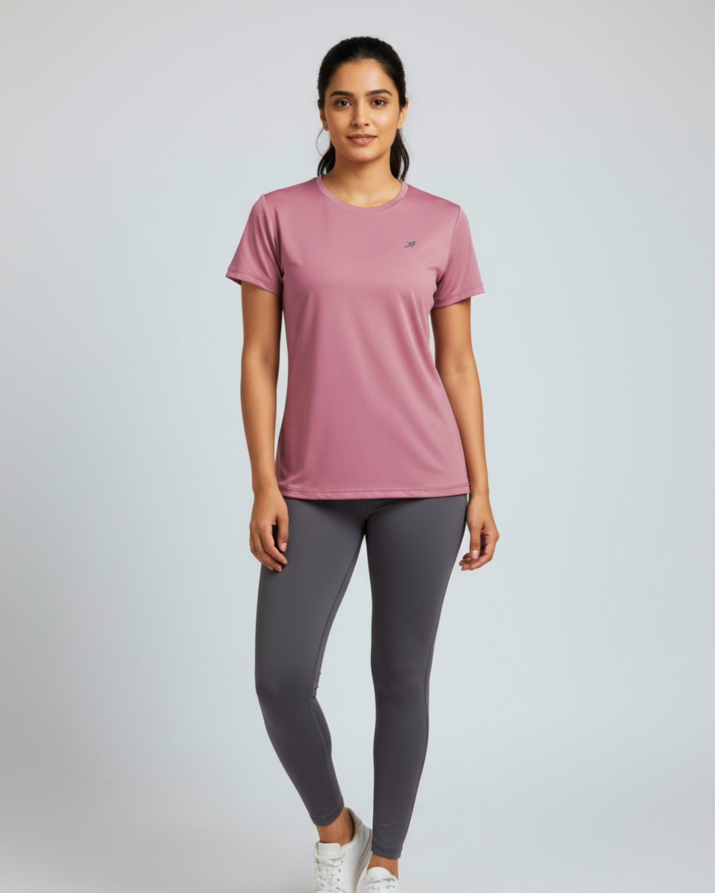 Rose Gold Women Cotton Feel Light Weight T-Shirt for Daily Activities
