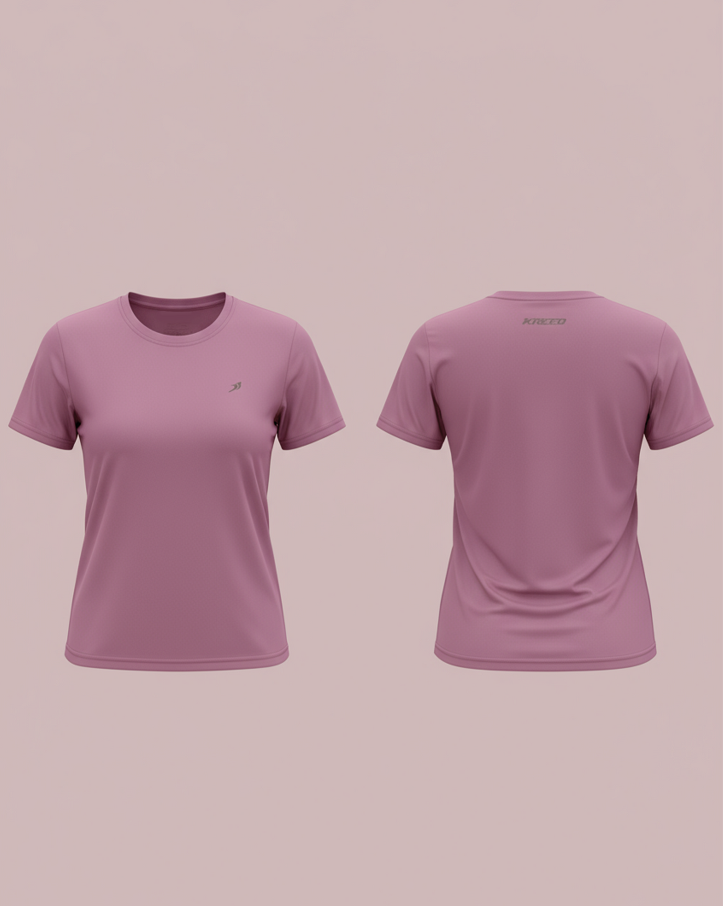 Rose Gold Women Cotton Feel Light Weight T-Shirt for Daily Activities