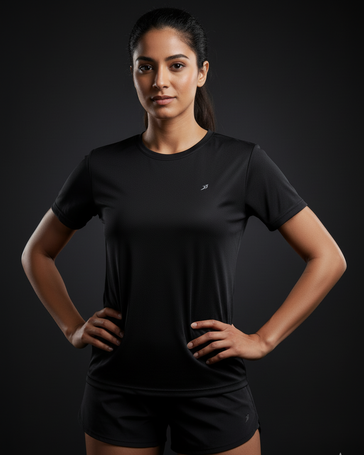 Black T-Shirt for Women: Performance Wear